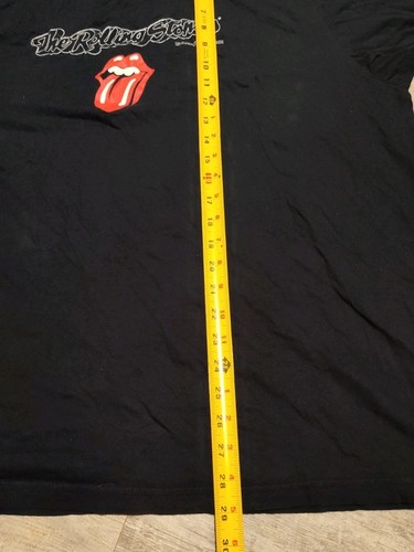 Vintage 2005 The Rolling Stones Black Tee Shirt Anthill Rockware Size 2XL Lips - Picture 8 of 9