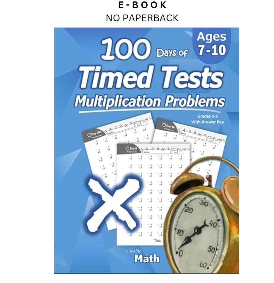 Humble Math - 100 Days of Timed Tests ebook | LD Global Digital Ebook Store Buy Humble Math - 100 Days of Timed Tests ebook, instant digital download PDF from LD Global