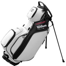Wilson Talus Golf Stand Bag with 14 Way Divider Top and 9 Pockets - White/Black