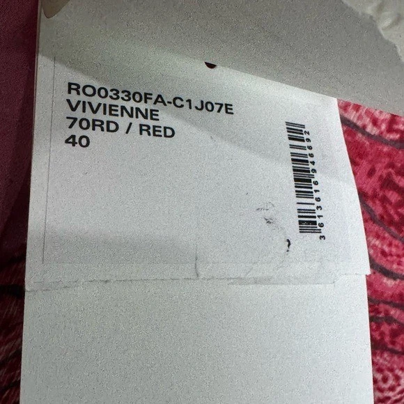 Vestido Marant Etoile Rojo Vivienne Talla 40/US 8 Foto 3 de 4