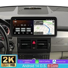 4+64G Android 14 Autoradio Navi 2K F&uuml;r Mercedes-Benz GLK-Klasse X204 2008-2012