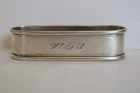 Vintage Lunt Sterling Silver Napkin Ring, Monogrammed, 16.12g