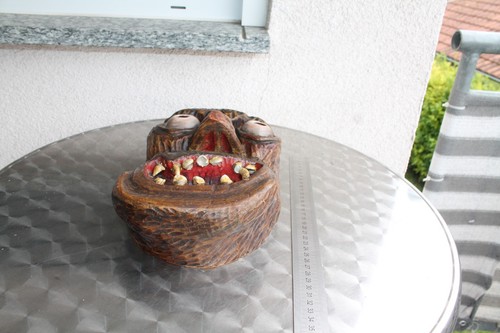 Holzmaske. Fasnet. Fastnacht. Larve. Holzschnitzerei. Schweiz. Maske. Sammler. - Bild 5 von 10