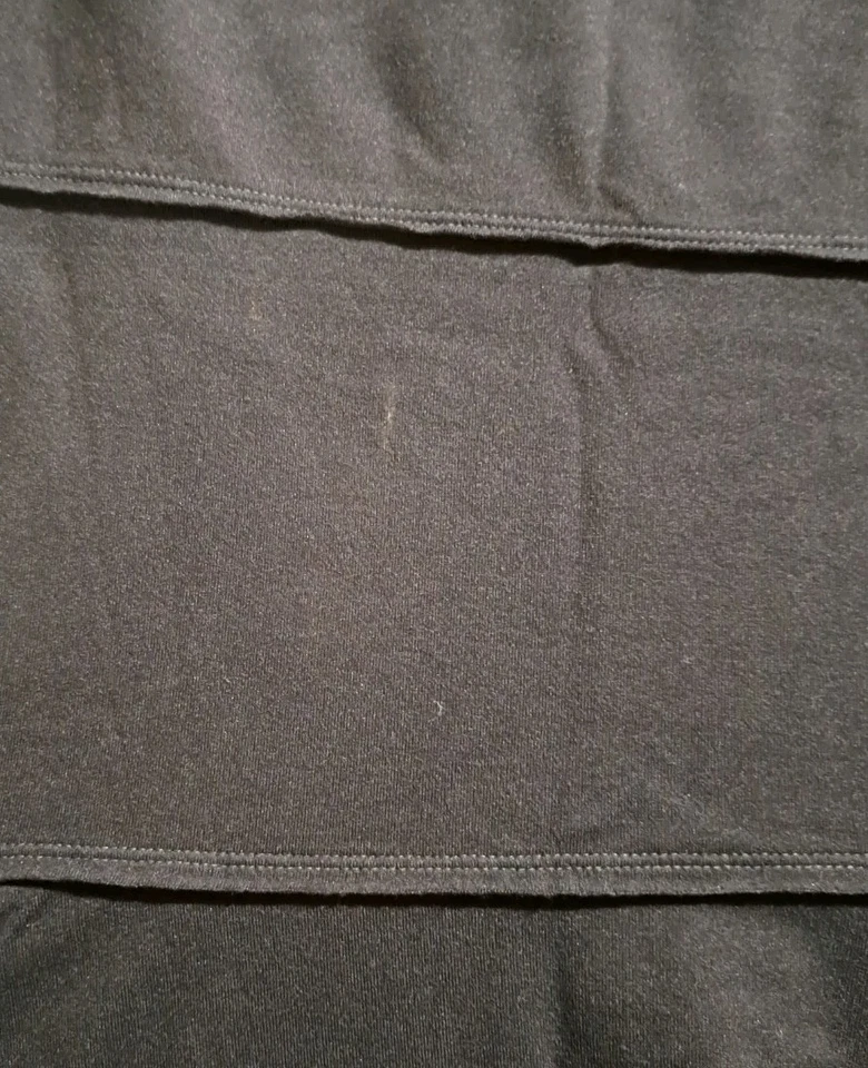 Athleta Women`s Black Crescendo Asymmetrical Pull On Ruffled Midi Skirt / Size S - Image 3 of 4