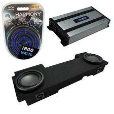 Fits 02-13 Chevy Avalanche Underseat Alpine S-W10D2 Dual 10 Sub Box & HA-A800.1