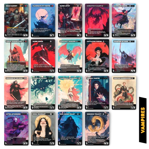 Edgar Markov X MTG Custom Altered Art | Full 100 Card EDH Deck w/Custom Tokens - Picture 5 of 9