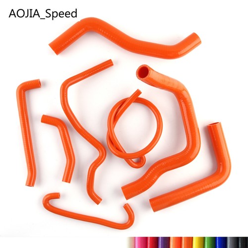Silicone Radiator Hose Kit For SUZUKI GSXR600 GSXR750 2006-2010 K7 K8 K9 Orange - Picture 4 of 17