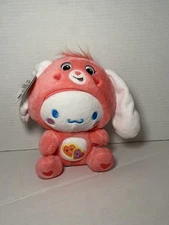 Hello Kitty x Care Bears CINNAMOROLL LOVE-A-LOT BEAR 9” Sanrio Plush Basic Fun