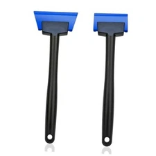 7.8" Mini Squeegee with Dual Blue Rubber Blades (2" & 2.6") - Ideal for Car 