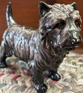 Vtg Royal Doulton HN 1034 JS Cairn Terrier Dog Figurine England Bone China 6”
