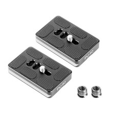 Arca Swiss Quick Release Plate 60x38mm 1/4 Screw Metal QR PU60 Mount 2 PCS