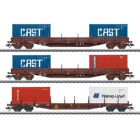 MäRklin H0 47119 - Containerwagen-Set, Sncb/Nmbs, Ep. Iv Neuware