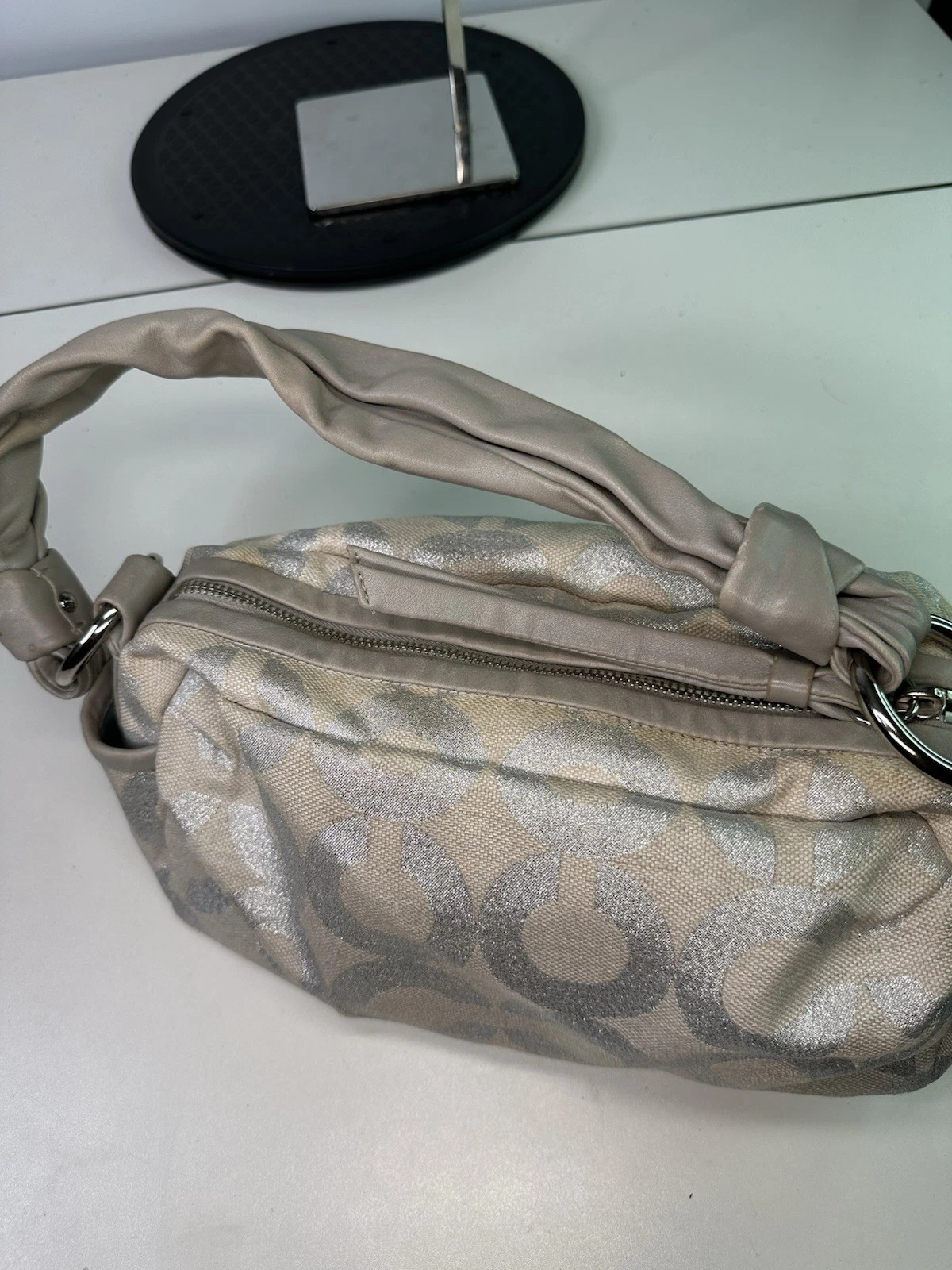 Coach 13507 Felpa con Cappuccio Op Art Borsa a Tracolla Lame Monospalla