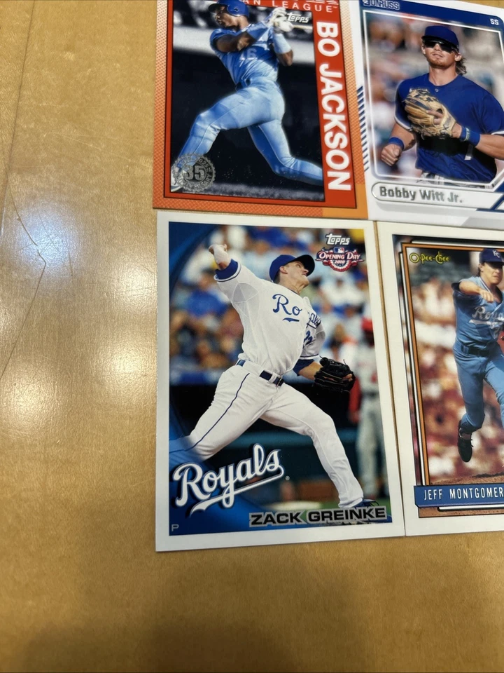 Colección de tarjetas de béisbol de los Reales de Kansas City (10 tarjetas) Foto 3 de 4