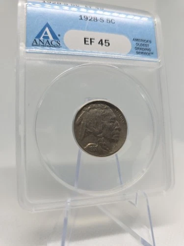 1928 S 5c Buffalo Nickel EF45