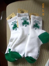 3 New Pair For Bare Feet Brand Irish Dancer Cotton/Nylon Socks Size 7-9
