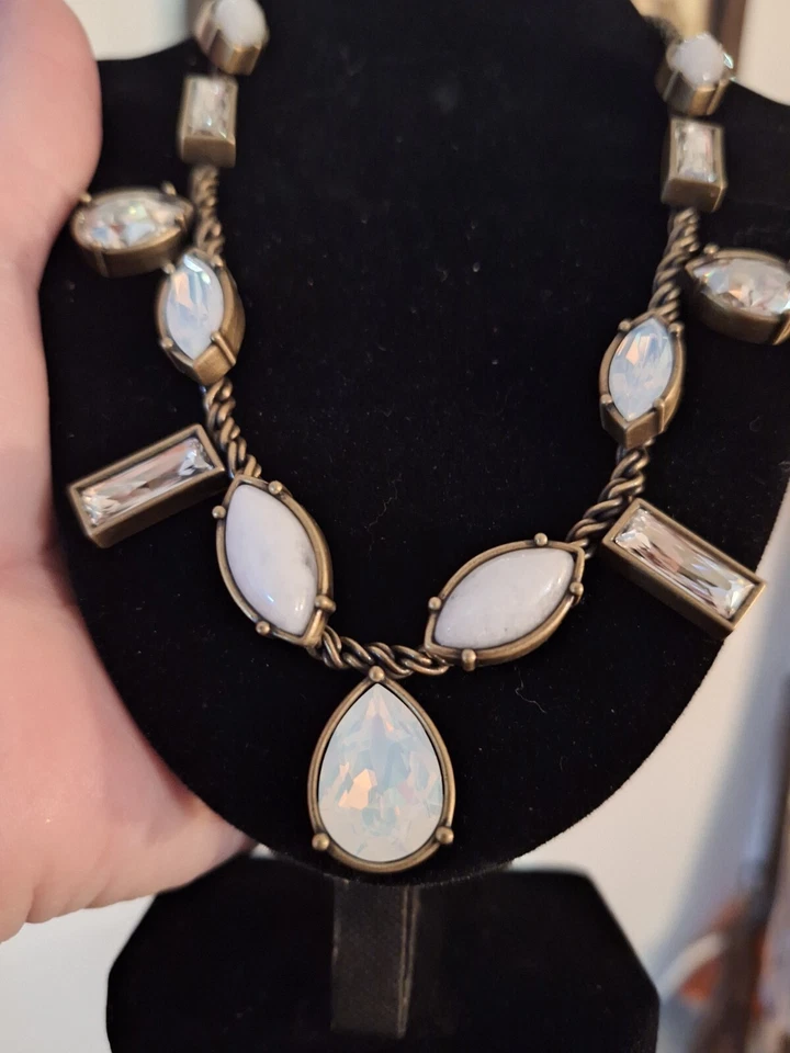 Collar Silpada KR 18" con cristales de Swarovski y piedras lunares genuinas nuevo sin etiquetas Foto 4 de 4