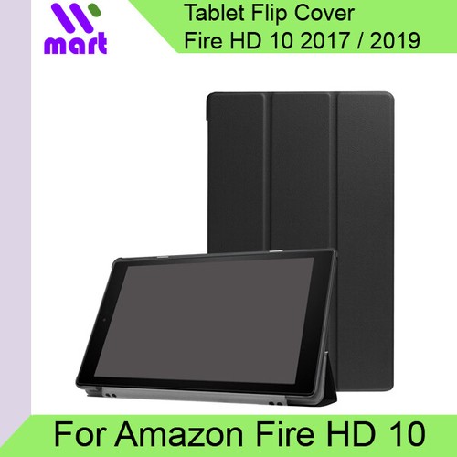 Amazon Fire HD 10 Flip Cover Trifold PU Leather Stand Protective Case for Fire H - Picture 2 of 4