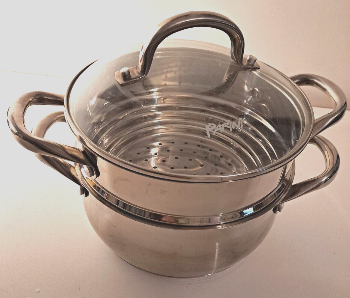 Parini 3.5 Quart Stainless Steel Dutch Oven with Steamer and Lid eBay