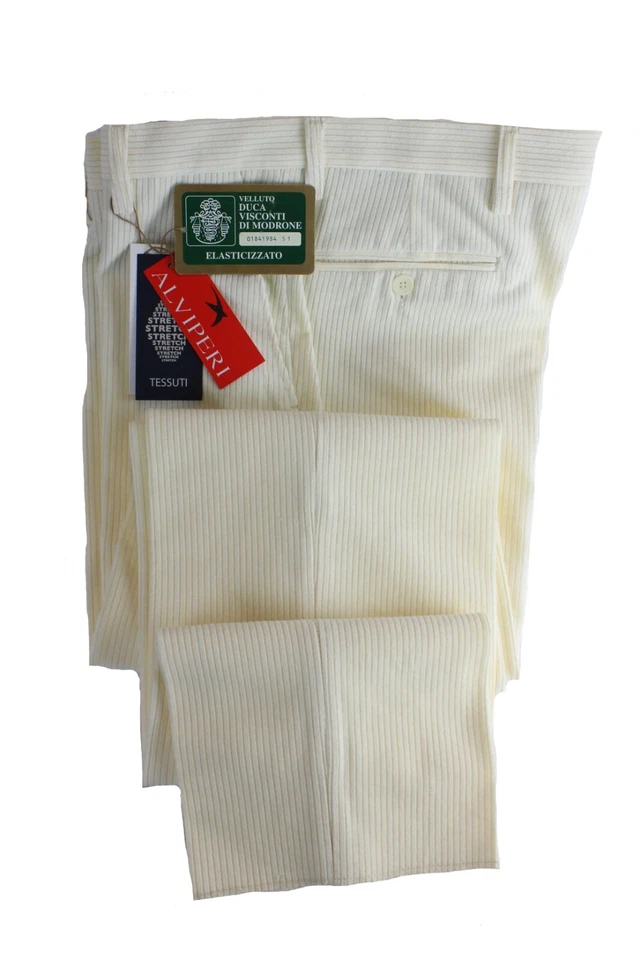 . PANTALONE VELLUTO VISCONTI DI MODRONE ELASTICIZZATO TAGLIE FORTI FINO A TG.71 - Immagine 3 di 4