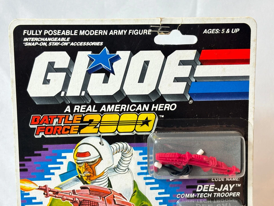 Figura de acción Hasbro GI Joe Battle Force 2000 1988 DEE JAY paquete blister sellado Foto 3 de 4