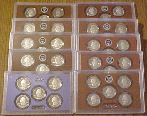 2010-S-2019-S GEM PROOF America The Beautiful Quarters Set Of First 50 Coins  - Picture 2 of 6