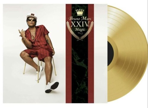 BRUNO MARS LP 24K Magic gold color vinyl NM sealed
