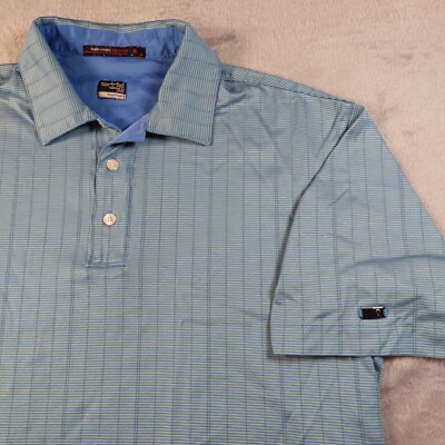 Nike Tiger Woods Men's Polo shirt Size Medium Blue Nike TW Collection Dri-FIT