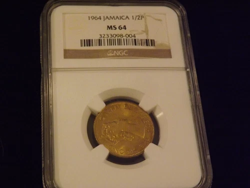 1964  1/2 P      Jamaica          NGC MS 64