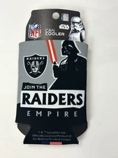 Las Vegas Raiders NFL Can Holder Cooler Bottle Sleeve Star Wars Darth Vader