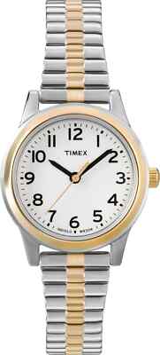 Timex Women\'s Essex Avenue 25mm Wristwatch Two Tone T2N068 Timex Essex Avenue Two Tone Expansion Band Watch T2N068  main image 4