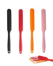 4Pcs Silicone Jar Spatula Heat Resistant Non-Stick Jam Spreader for Kitchen Cake