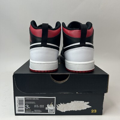 Nike Air Jordan 1 Mid PS “Gym Red/Black Toe” DQ8424-106 3Y
