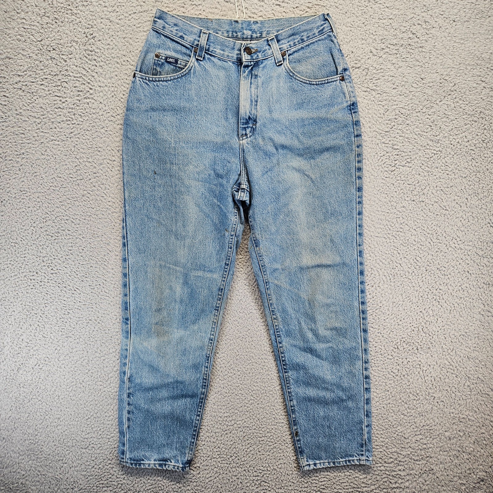 Vintage Lee Original Jeans Womens Size 10 Blue Mom Jean Tapered Leg High Rise