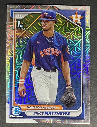 2024 Bowman Chrome 1st Mojo #BCP-69 Refractor Brice Matthews Houston Astros