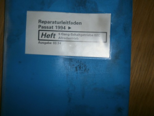 Reparaturleitfaden VW  Passat B 4  5 Gang Getriebe 02C  ab 1994