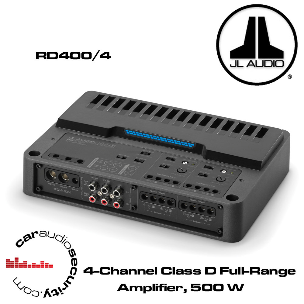 JL Audio RD400/4 - 4-Channel Class D Full-Range Amplifier