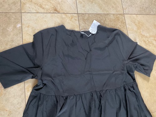 Black summer dress/ sz XXL, NWT - Picture 2 of 3