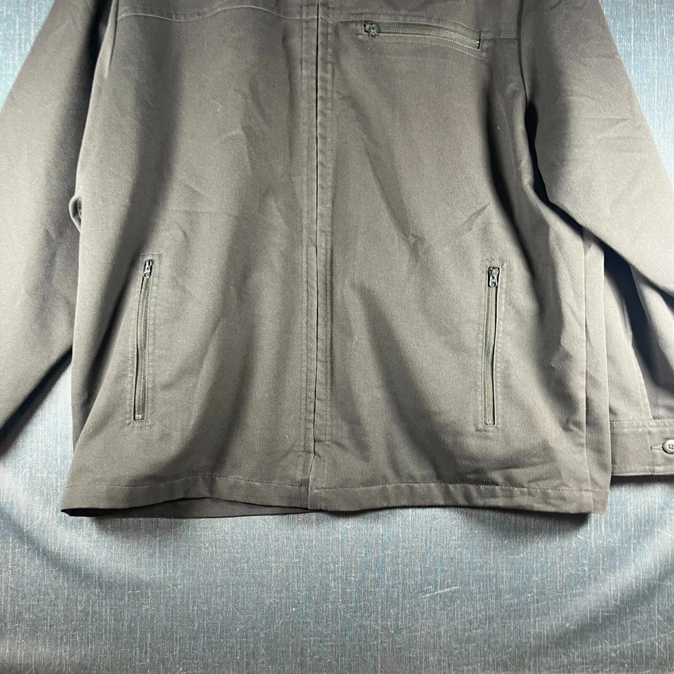 Chaqueta Tilley Hombre Gris Oscuro Manga Larga Bolsillos Cremallera Completa Talla XL Mezcla Poliéster Foto 3 de 4