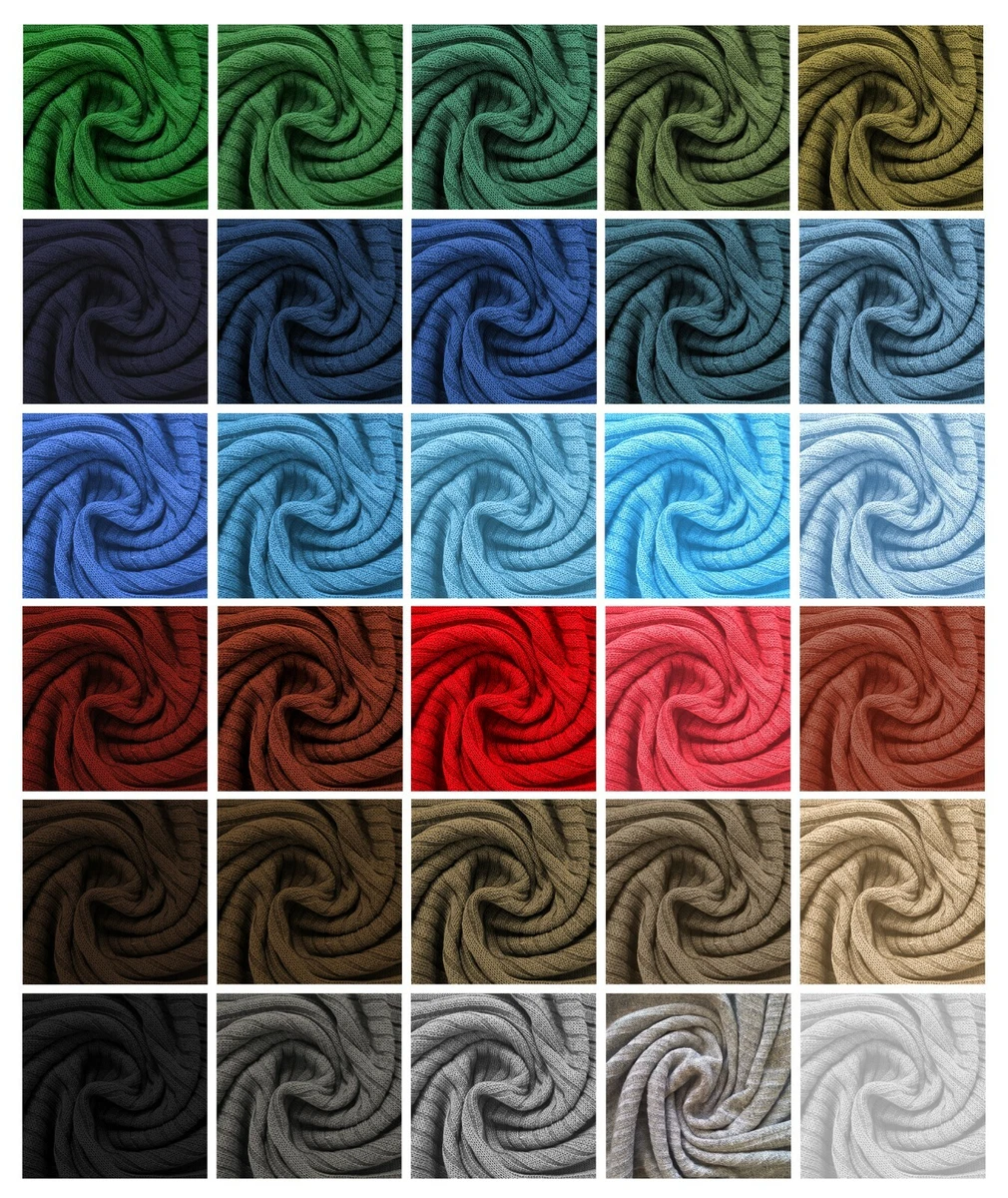 Rib Knit Jersey Fabric 4 x 2 Ribbed Texture Clearance of Colours Sale Neotrims