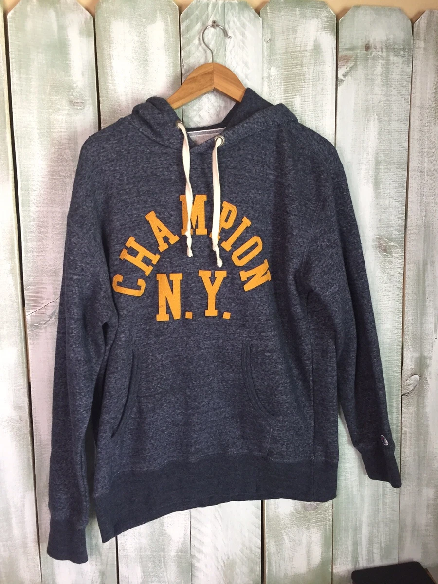 Champion hoodie with gold lettering sale