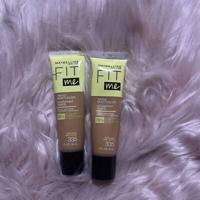 (2)Maybelline Fit Me Tinted Moisturizer Natural Coverage, Face Makeup 335, B13