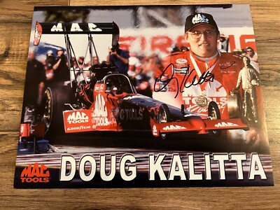 NHRA Doug Kalitta Autographed Fan Card Mac Tools Top Fuel Dragster