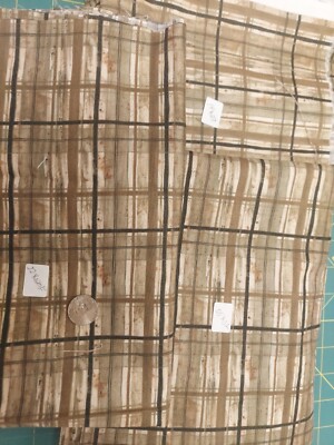 Harmory by Whimsicals for Red Rooster Fabric 16005 Remnants 3 pieces