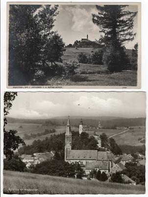 Postcard Pleystein Upper Palatinate, 2 old cards including a photocard!!