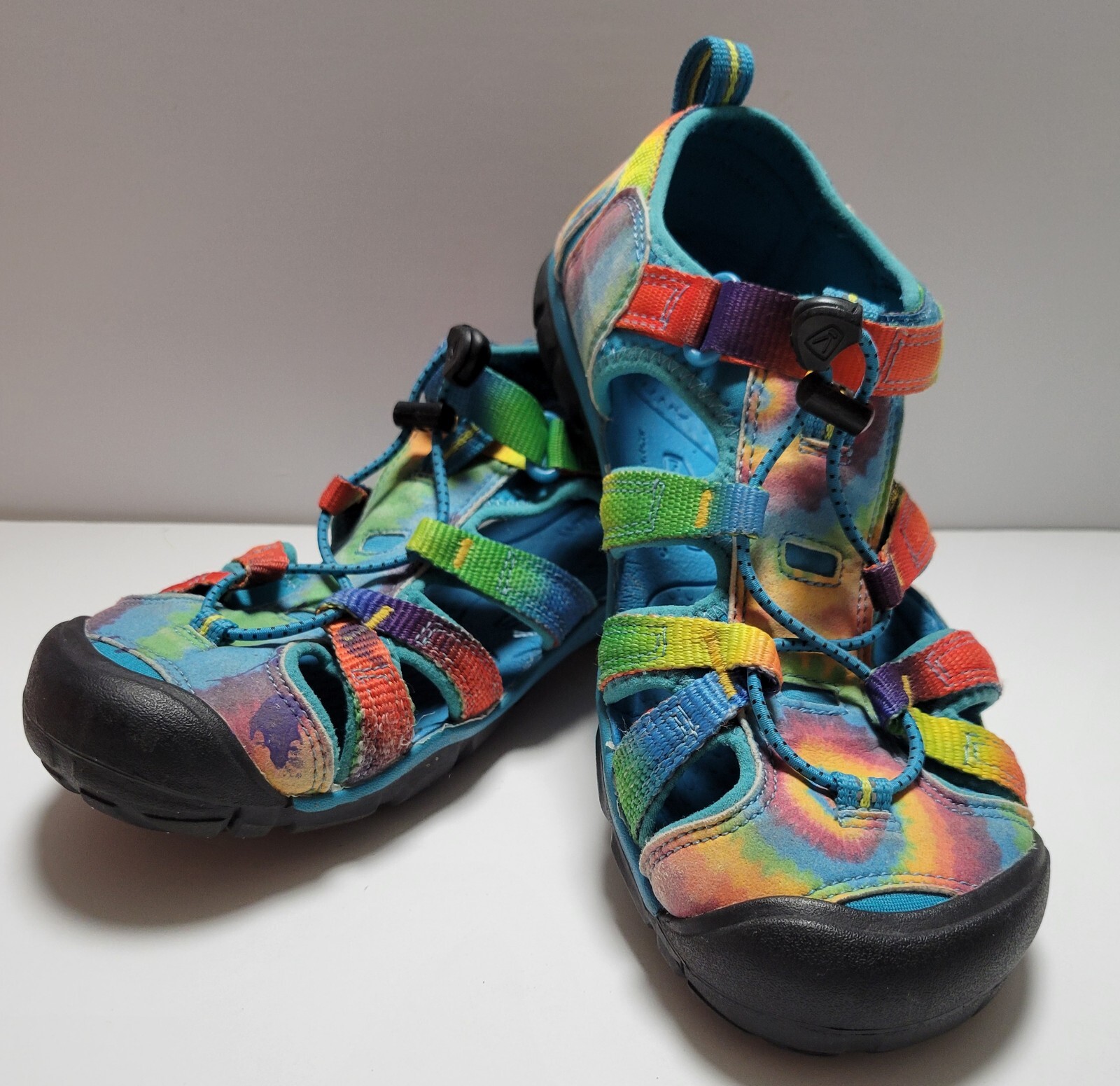 Sandali da donna KEEN taglia 5 Newport H2 arcobaleno tie dye scarpe sport acquatici multi