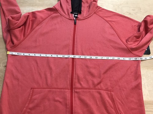Cascade Sport Performance Men's Full Zip Hoodie Sweater Size Large Red - Picture 3 of 11