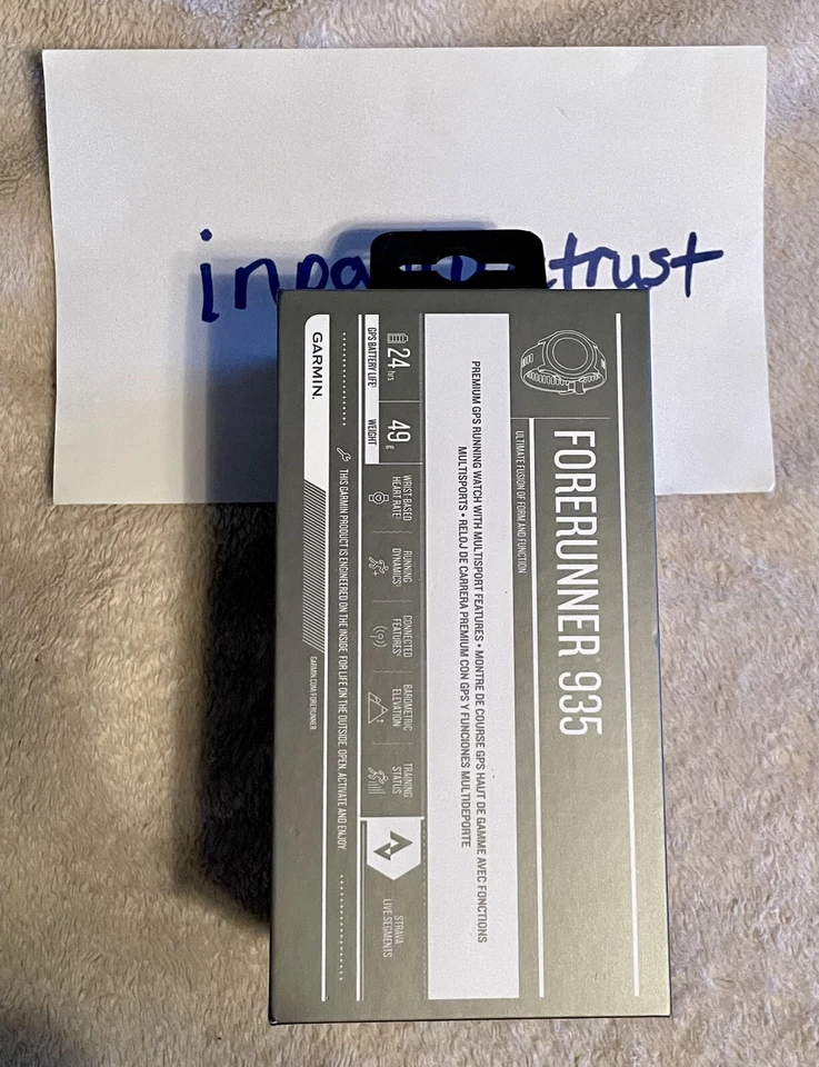 Garmin Forerunner 935 GPS Watch - Black SEALED IN HAND FAST FREE SHIP! - Image 2 of 4