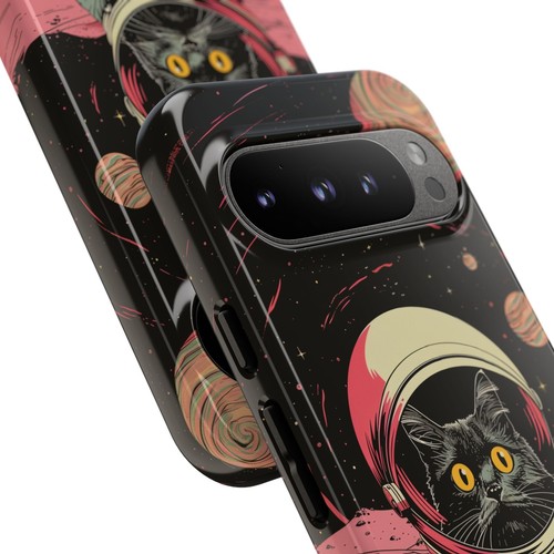 Astronaut Cat Space Kitty Retro - Phone Ink Cover Case for iPhone Galaxy Pixel - 第 124/278 張圖片