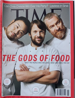 Time Magazine 2013 '' René REDZEPI Alex ATALA David CHANGE THE GODS OF FOOD